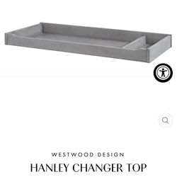 Changing Station/Changing Topper - Westwood “Hanley” - Gray/Cloud Color