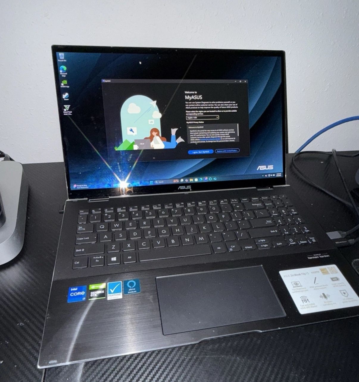 ASUS Zenbook Flip 15 Q538EI i7-11th 2.80GHz 16GB 4K 1TB SSD Win 11 Home