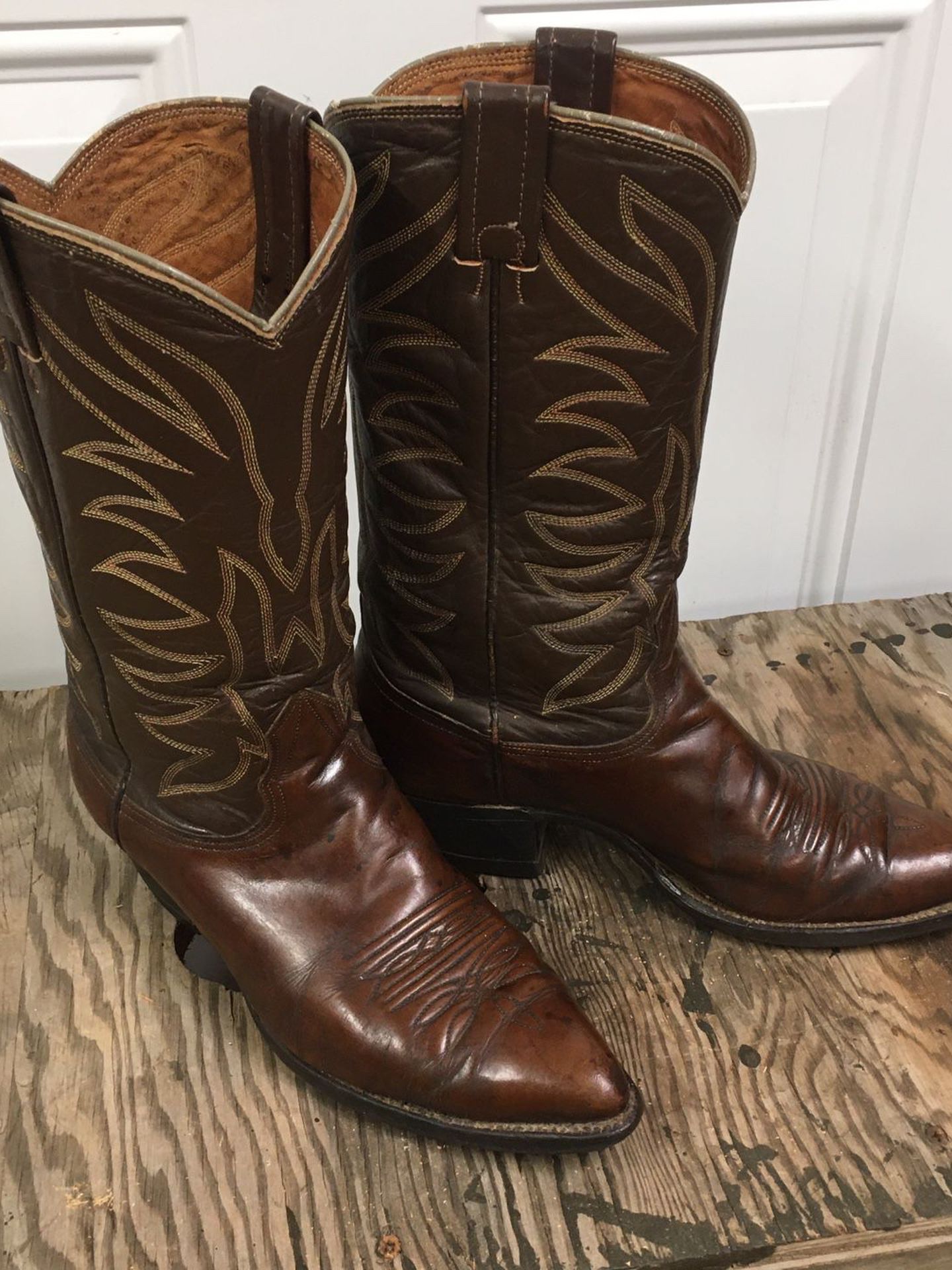 Nocona Pointed-Toe Cowboy Boots