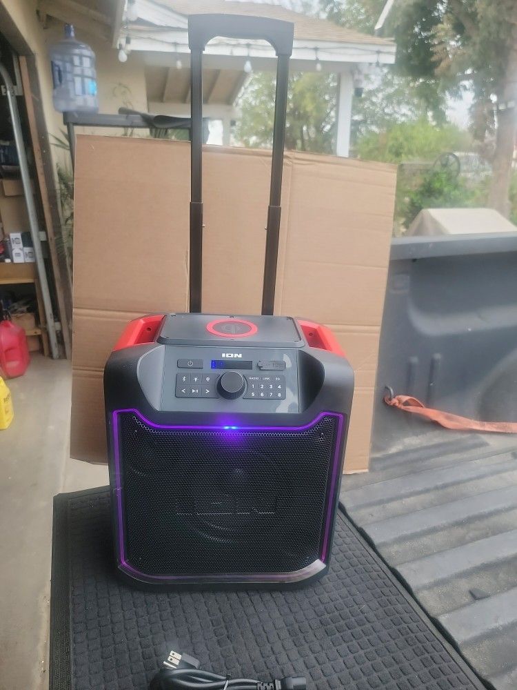 ION PATHFINDER 4 PORTABLE BLUETOOTH SPEAKER WITH WIRELESS QI CHARGING 120W 