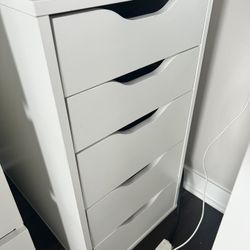 5- Drawer White Storage