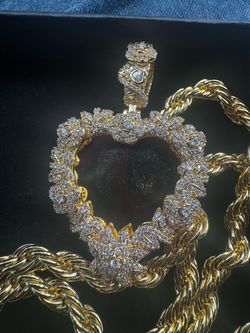Moissanite Heart Memorial pendant