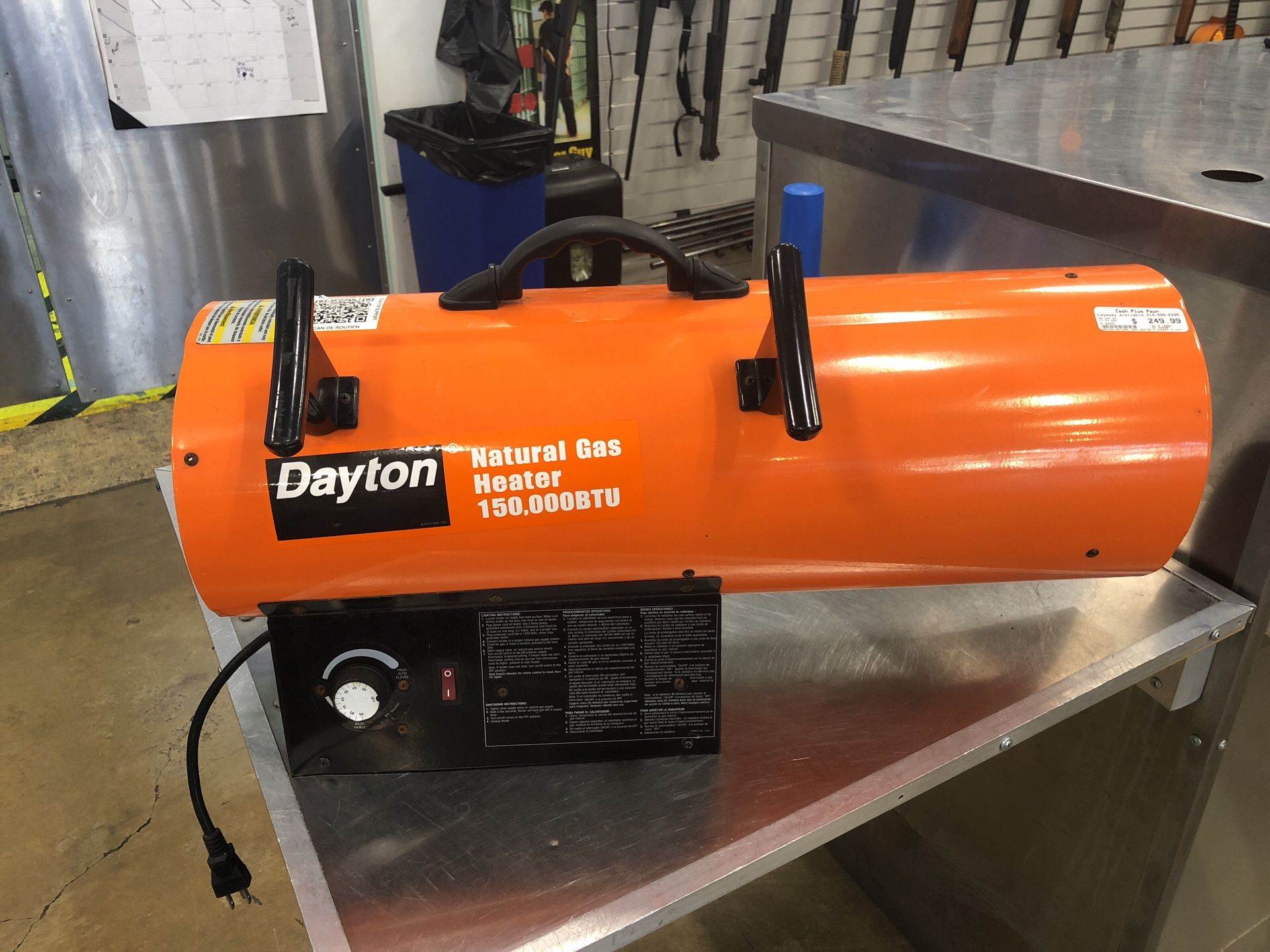 Dayton Natural Gas Heater 150,000 Model 3VE56C for Sale in Dallas, TX -  OfferUp