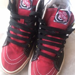Red Vans Size:4 For Boy/5.5 For Girls