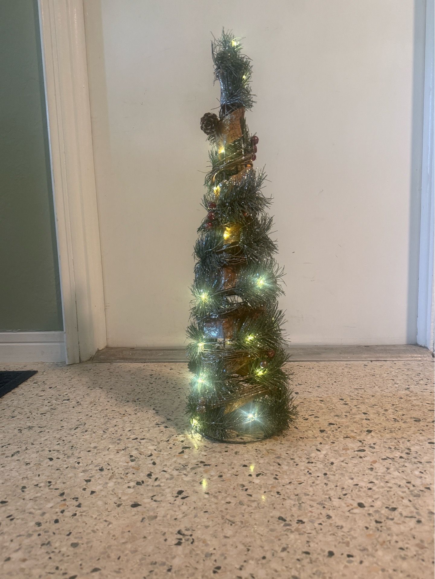 LED Tabletop Christmas Tree, Battery Operated