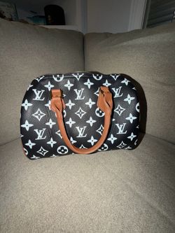 Black and White LV Monogram Mini Duffle Purse