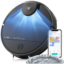 VIOMI V3 Max Robot Vacuum and Mop Combo, Lidar Navigation Laser Intelligent Vacuum Robot for Pet Hair, 2700Pa Suction Robotic Vacuum Cleaner Robot wit