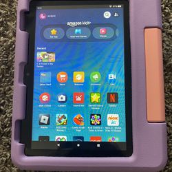 amazon kids ipad with purple/pink case