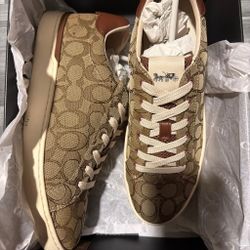 Coach Signature Monogram Low-Top Sneakers