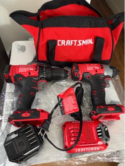 Craftsman Drill and impact driver combo kit (only 1 battery included)