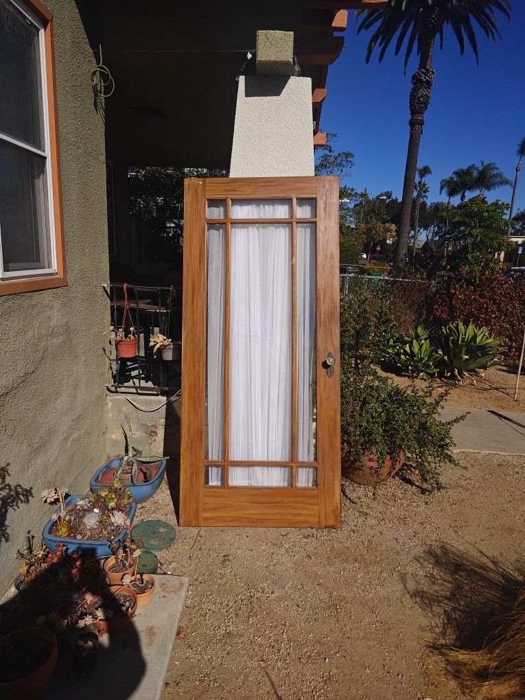 Salvaged Door From Historic Tulip House (S Pacific ST, Oceanside)