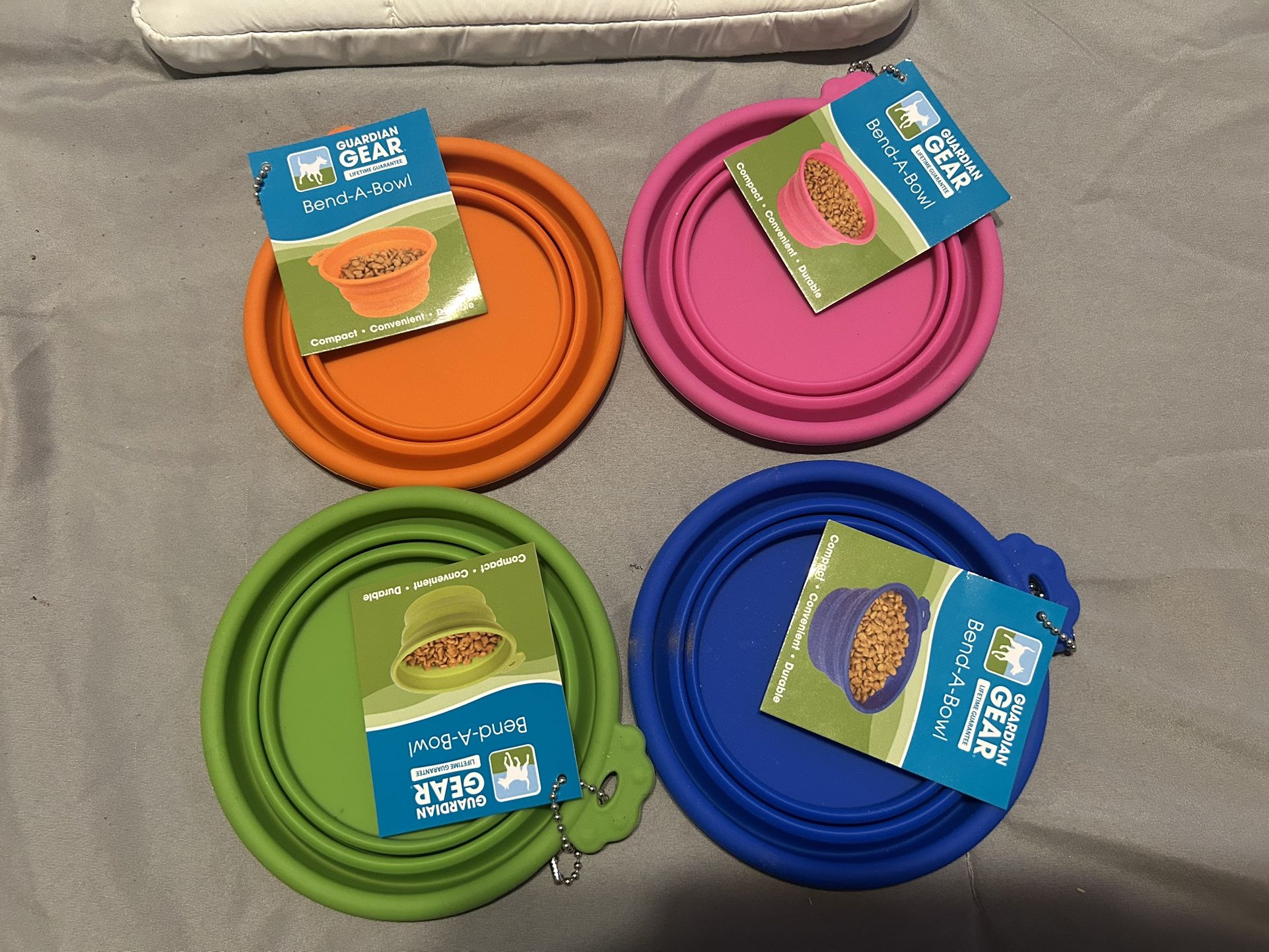 Guardian Gear Bendable, Collapsible, Dog Water, And Food Bowl