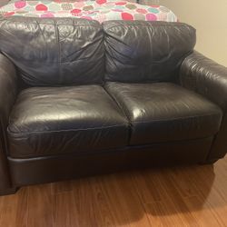 Brown Leather  Sofa 