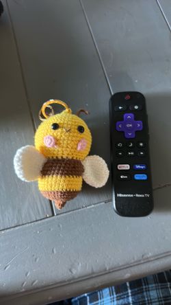 🐝 Handmade Crochet Bumblebee Keychain 🐝