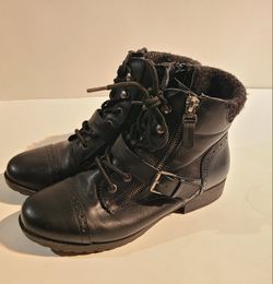 SO Hackberry Black Women's Ankle Boots (Size 7½M)