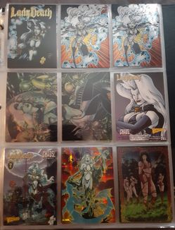 Lady Death promo and chase set lot of (9)