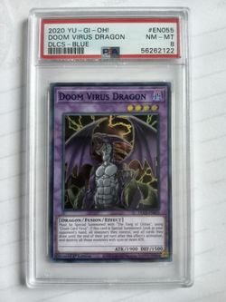 Psa 8 Doom Virus Dragon Yu-Gi-Oh Card