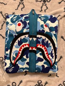 BAPE Shark Full-Zip Hoodie Blue Camo
