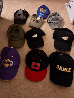 Mixed Lot of 10 Baseball Caps