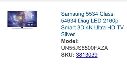 Samsung 55 inch - fully functional