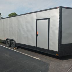 8.5x26ft Enclosed Vnose Trailer Brand New Moving Storage Cargo Traveling Motorcycle Car Truck ATV SXS RZR UTV Hauler