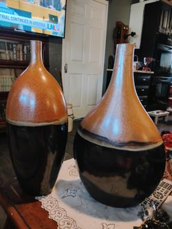 Two beautiful pottery vases