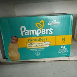 Newborn Pamper Swaddlers Diapers 