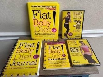 NEW Exercise Diet Flat Belly Book DVD Journal and Pocket Guide just $5 for All