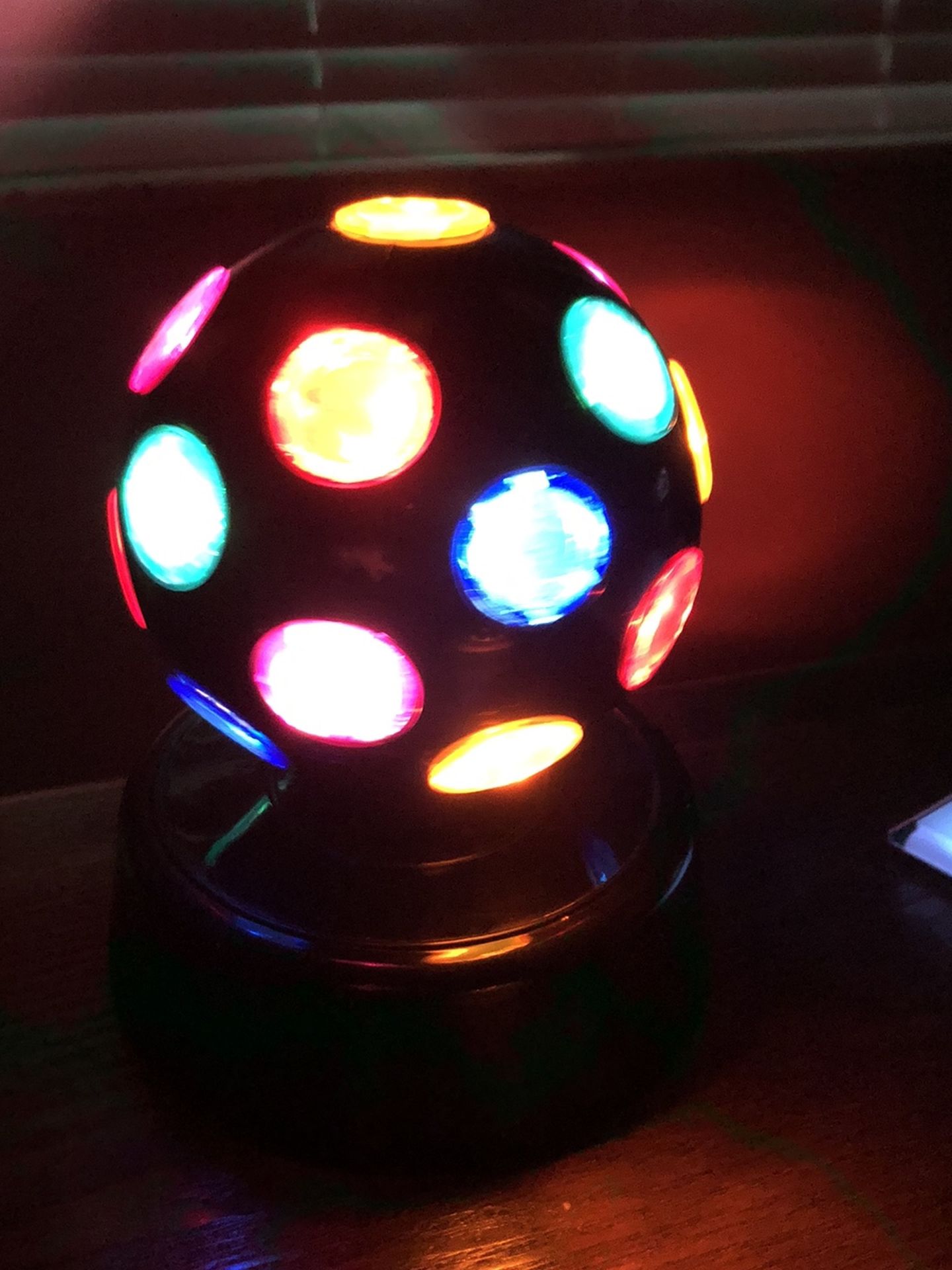 Spiny Glowing Multi Colored Plug In Discoball