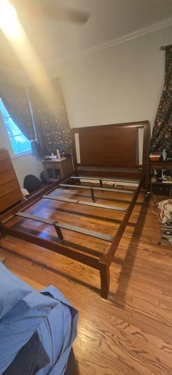 Cherry Wood Queen Bed Frame