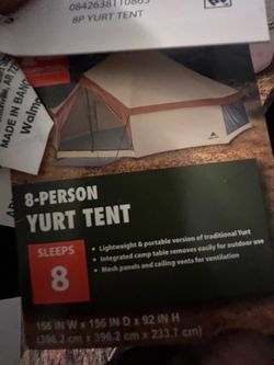 8 person yurt tent ozark trail