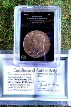 Bi centennial Eisenhower Dollar Coin