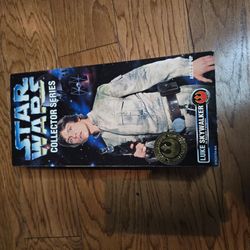 1996 Kenner Star Wars Collector Series Luke Skywalker In Bespin Fatigues 12" Figure Sealed