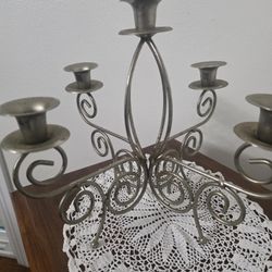 Vintage Brass Candelabra, Candle Holder, Brass Decor, 