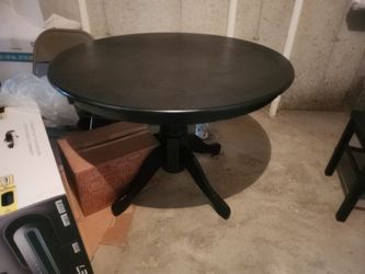 Black Table with Three matching chairs