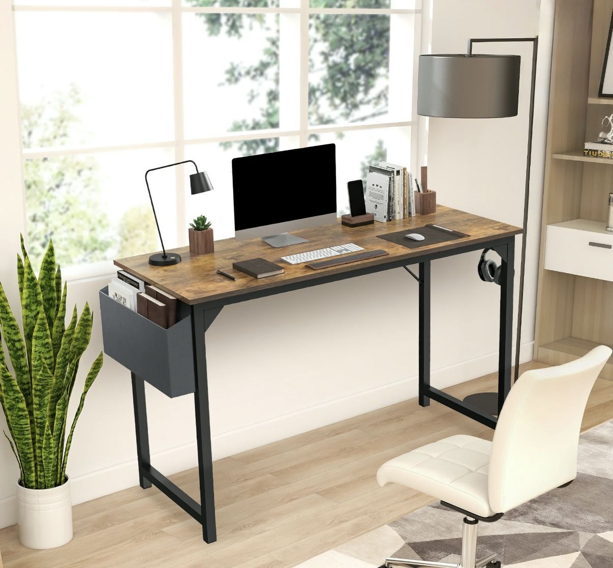 Computer Table With Storage Bag