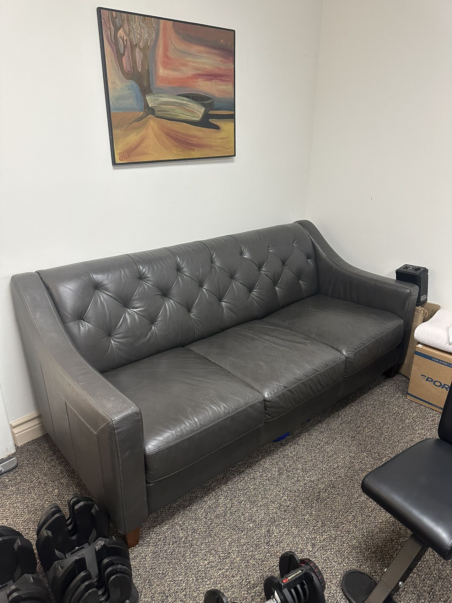 Leather couch -Free