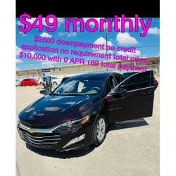 2021 Chevy Malibu No Credit Application No Requirement