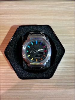 Casio G-Shock GM-2100 Rainbow Dial Metal Watch