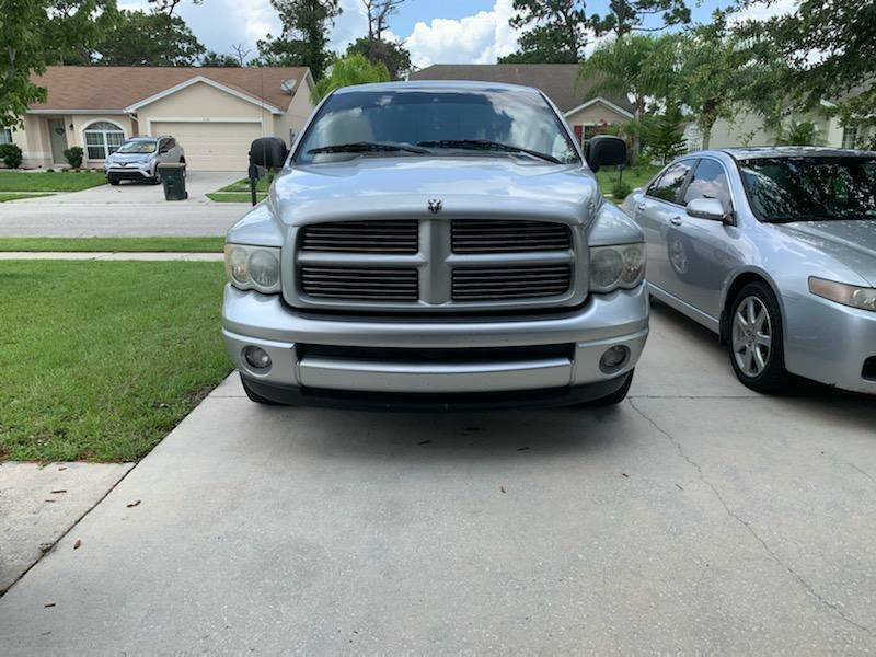 03-05 ram 1500 painted grill and bug deflector.