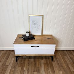 ✨ Farmhouse Storage Bench / Blanket Chest – Solid Wood ✨