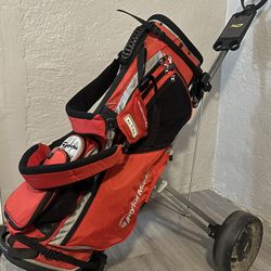 Taylormade Stand Bag - Bag Boy Push Cart 