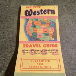 1962 The Best Western Travel Guide 138 pages