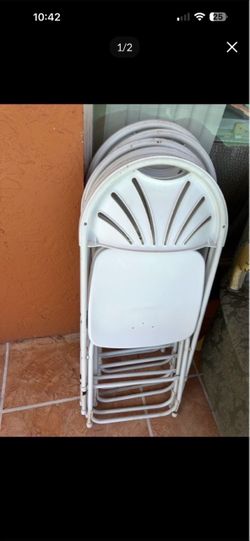 6 folding chairs