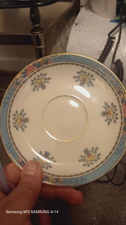 Lenox China Blue Tree Saucers