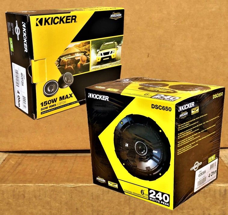 Car Speaker System 3/4" Titanium Tweters 6 1/2 Inch 2-Way Coaxial Speakers 390 Watt Package 🚨 Payment Options Available 🚨 No Credit Needed 🚨
