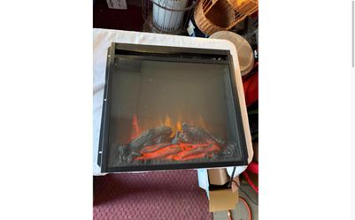 18" Electric Fireplace Insert w/ Heater – Works Great
