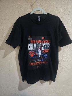 New York Knicks Championship Cotton Shirt, Black, Size Small to 5X