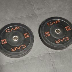 CAP 55lbs Barbell Rubber Olympic Bumper Plates