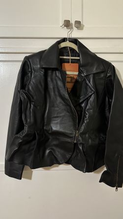 Leather Cult Black Woman’s Size Larger Leather Jacket
